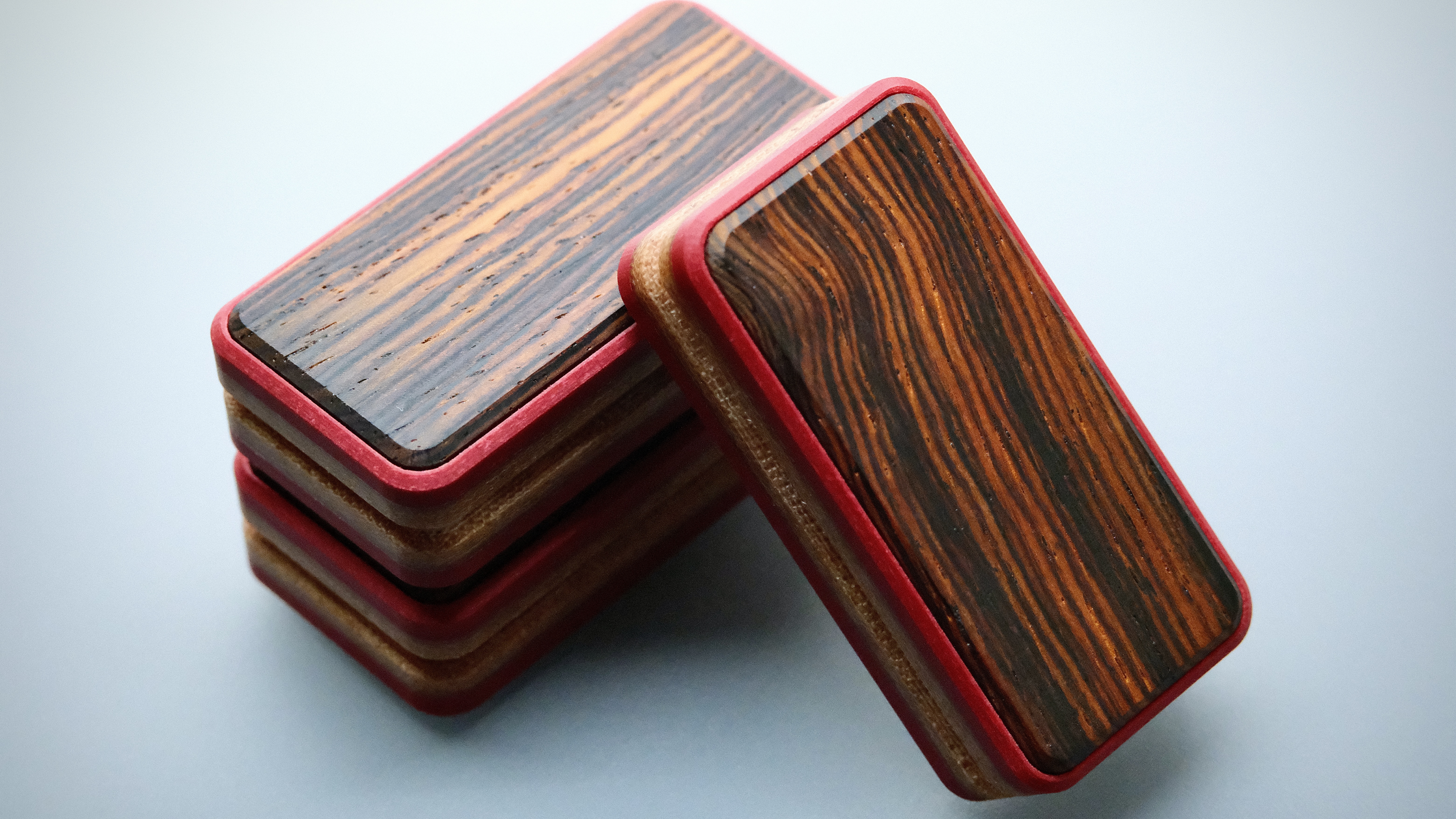 Zebra Wood Slider - Natural wood grain fidget